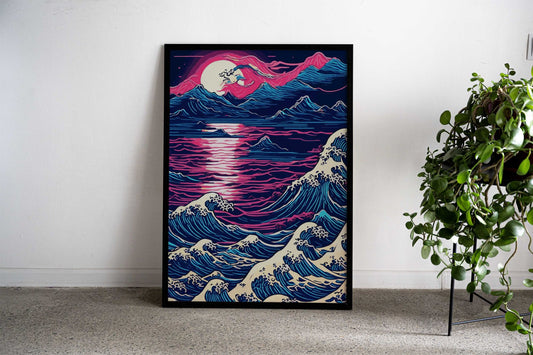 Great Wave Off Kanagawa 9 Asian Style Poster | Wall Art for Home & Office | High-Quality Print - High-Quality Visual Display