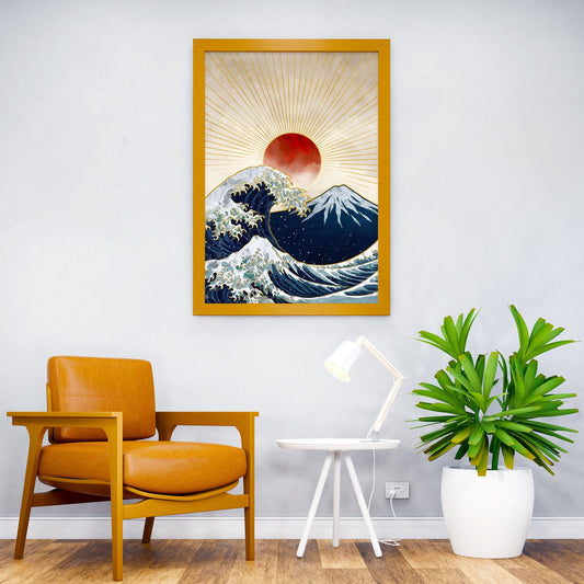 Great Wave Asian Style Poster | Wall Art for Home & Office | High-Quality Print - High-Quality Visual Display