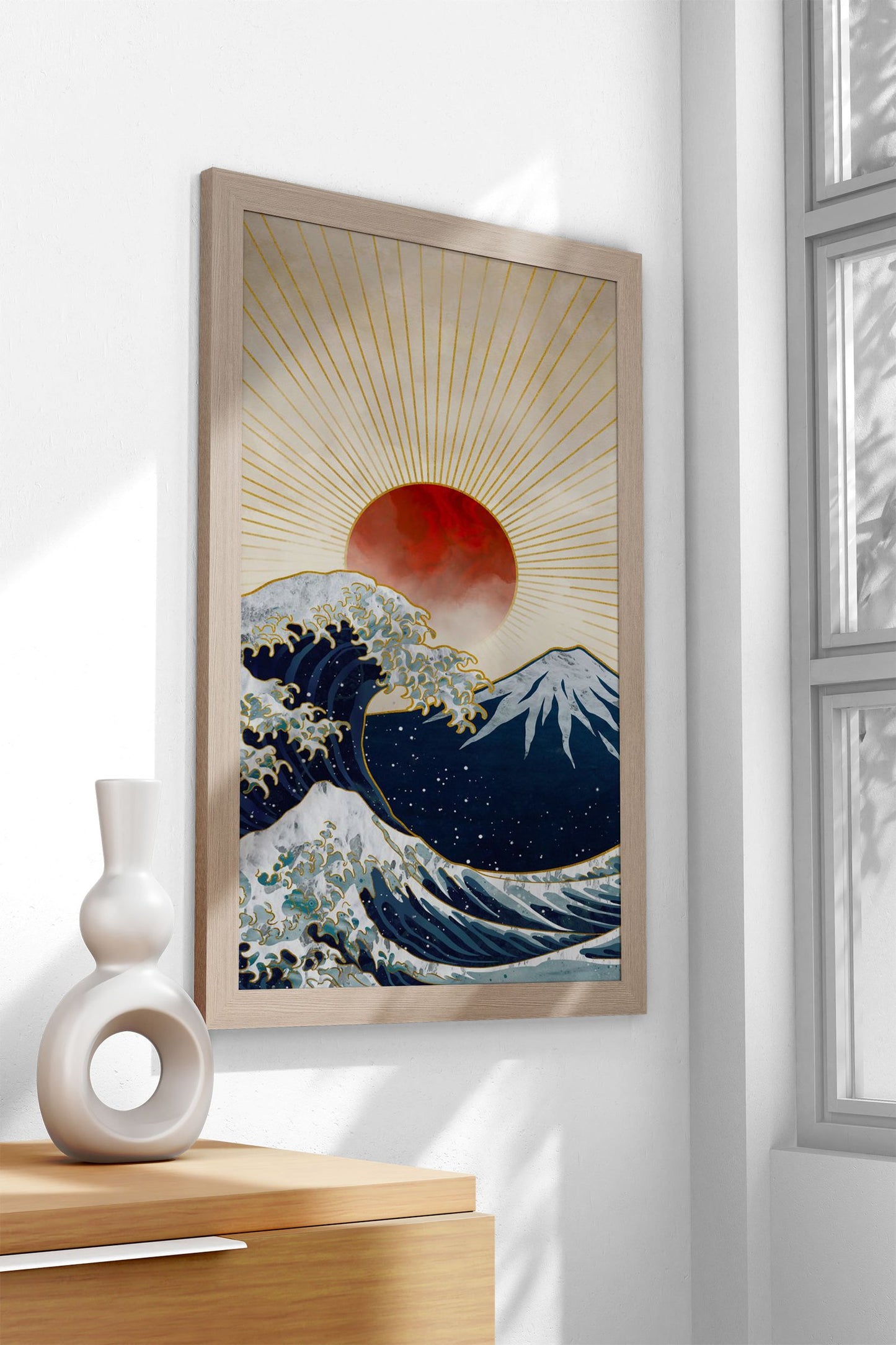 Great Wave Asian Style Poster | Wall Art for Home & Office | High-Quality Print