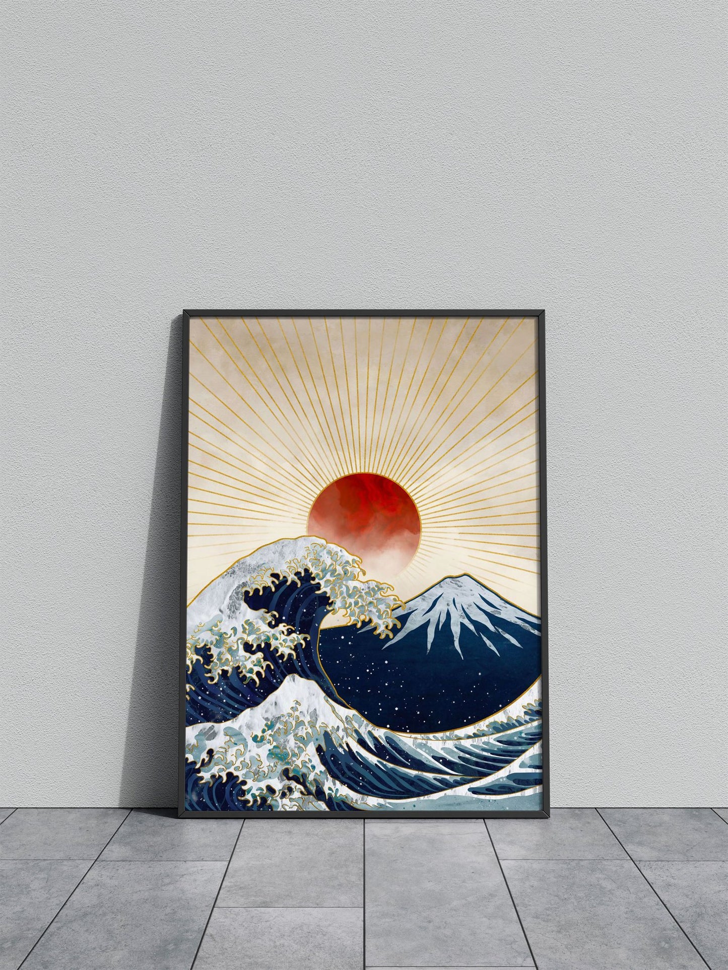 Great Wave Asian Style Poster | Wall Art for Home & Office | High-Quality Print