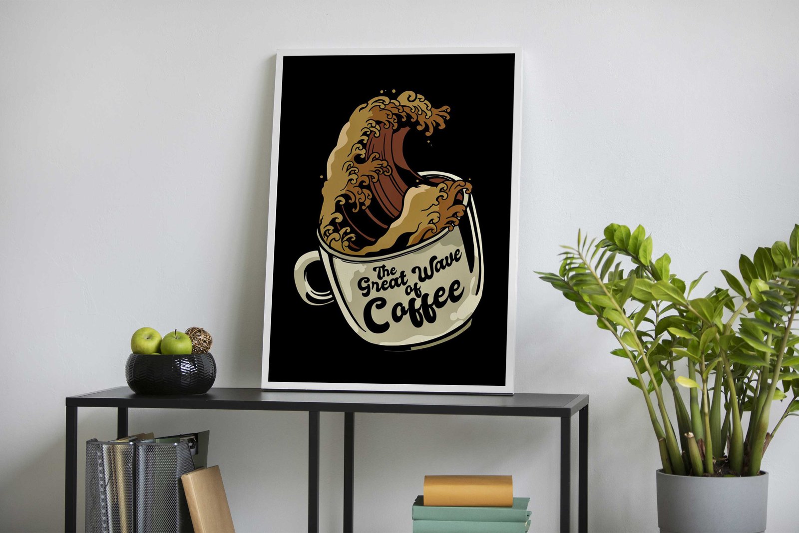 Great wave coffee cup Asian Style Poster | Wall Art for Home & Office | High-Quality Print - High-Quality Visual Display