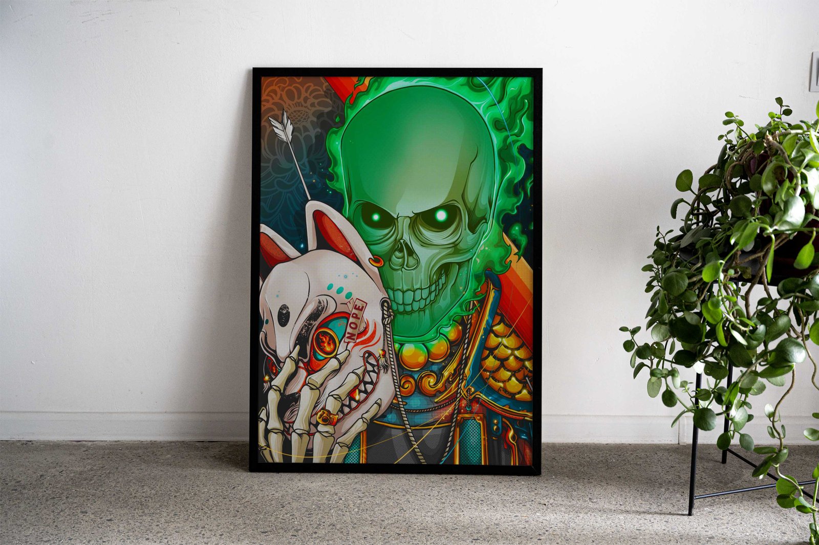 Green Forest Asian Style Poster | Wall Art for Home & Office | High-Quality Print - High-Quality Visual Display