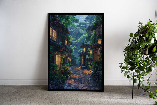 Green Tea Asian Style Poster | Wall Art for Home & Office | High-Quality Print - High-Quality Visual Display