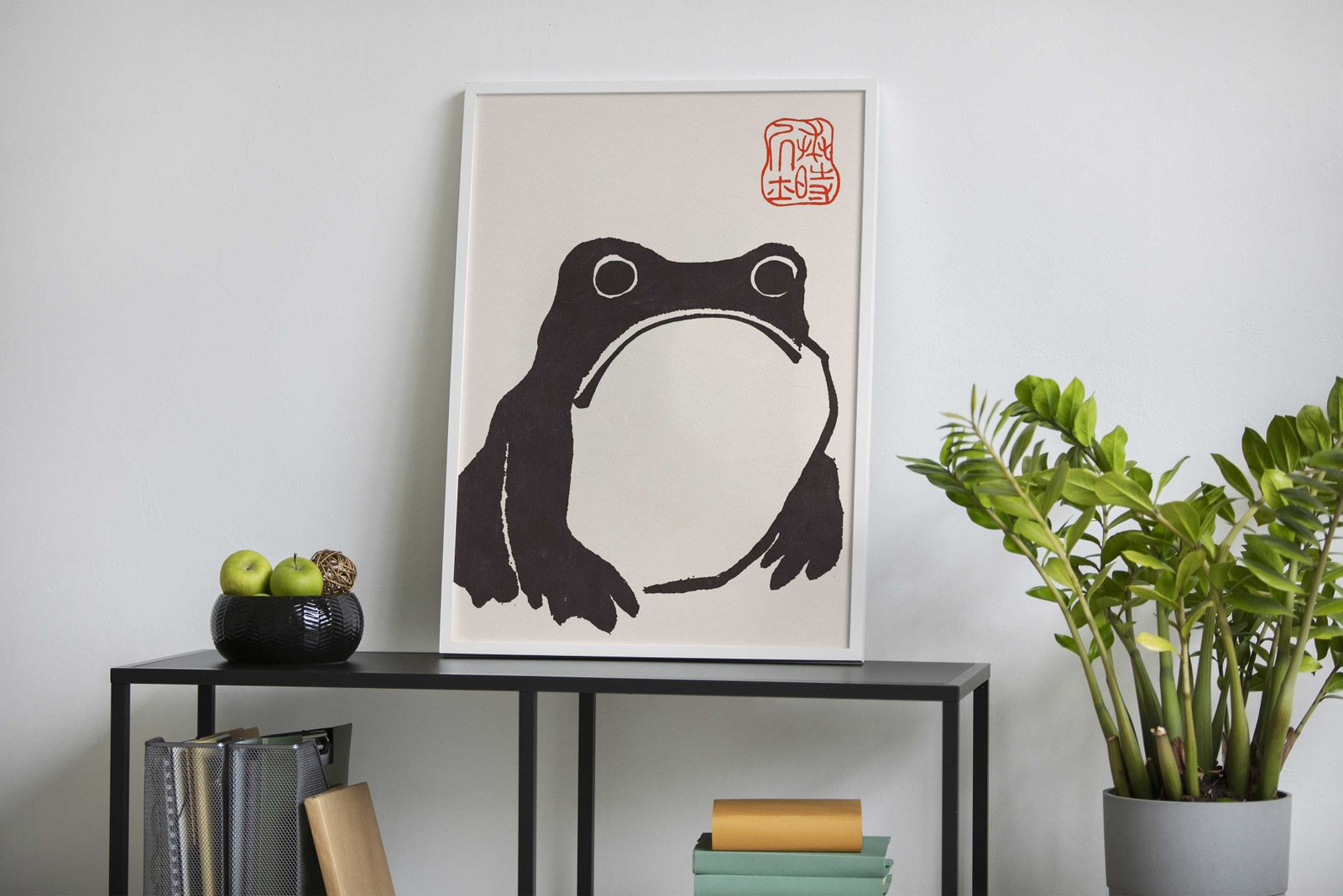 Grumpy Frog Japanese Print Asian Style Poster | Wall Art for Home & Office | High-Quality Print - High-Quality Visual Display