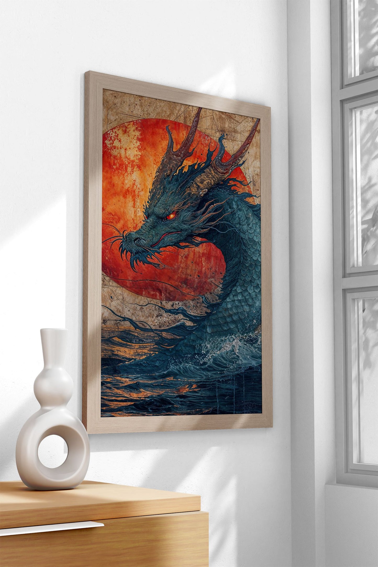 Guardian Of The Storm Asian Style Poster | Wall Art for Home & Office | High-Quality Print