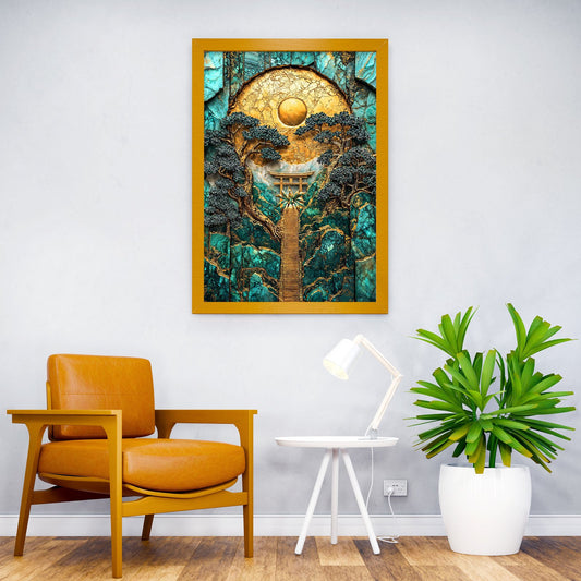 Guardian of Inari Kintsugi Asian Style Poster | Wall Art for Home & Office | High-Quality Print - High-Quality Visual Display