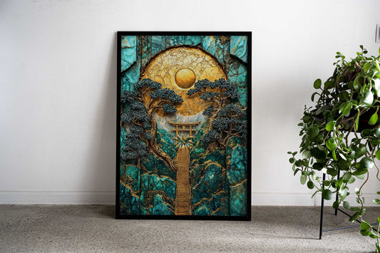Guardian of Inari Kintsugi Asian Style Poster | Wall Art for Home & Office | High-Quality Print - High-Quality Visual Display