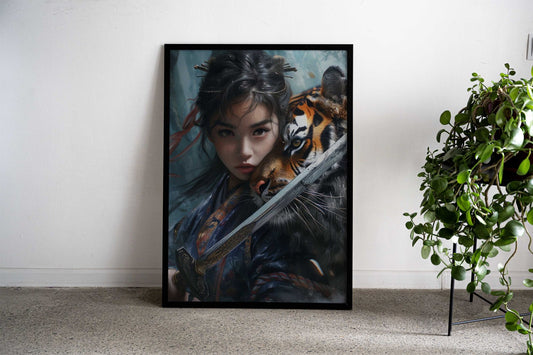 Guardian of the Tiger Asian Style Poster | Wall Art for Home & Office | High-Quality Print - High-Quality Visual Display