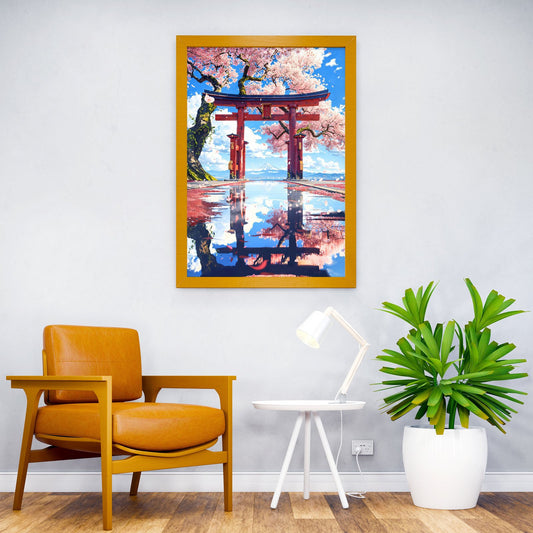 Hanami Harmony Asian Style Poster | Wall Art for Home & Office | High-Quality Print - High-Quality Visual Display
