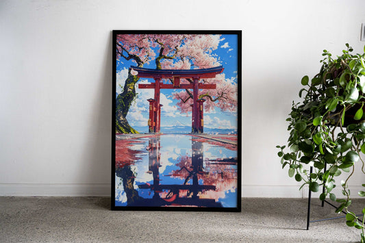 Hanami Harmony Asian Style Poster | Wall Art for Home & Office | High-Quality Print - High-Quality Visual Display
