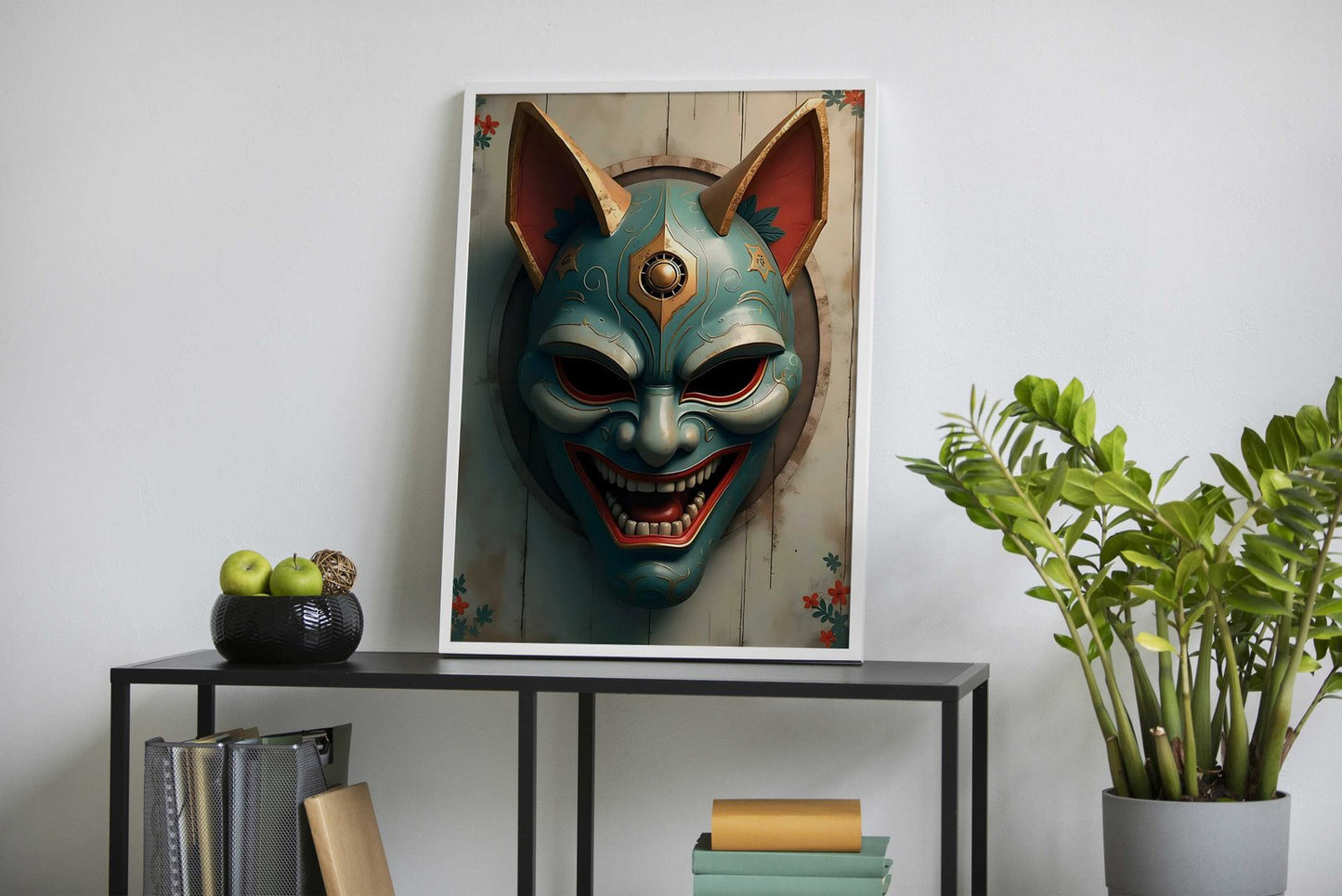 Hannya Oni Japanese Mask Asian Style Poster | Wall Art for Home & Office | High-Quality Print - High-Quality Visual Display