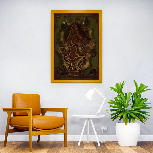 Hanya mask Asian Style Poster | Wall Art for Home & Office | High-Quality Print - High-Quality Visual Display