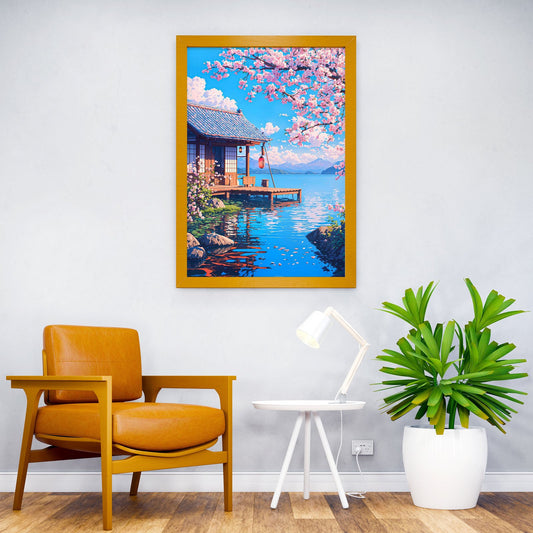 Harmonious Horizon Asian Style Poster | Wall Art for Home & Office | High-Quality Print - High-Quality Visual Display
