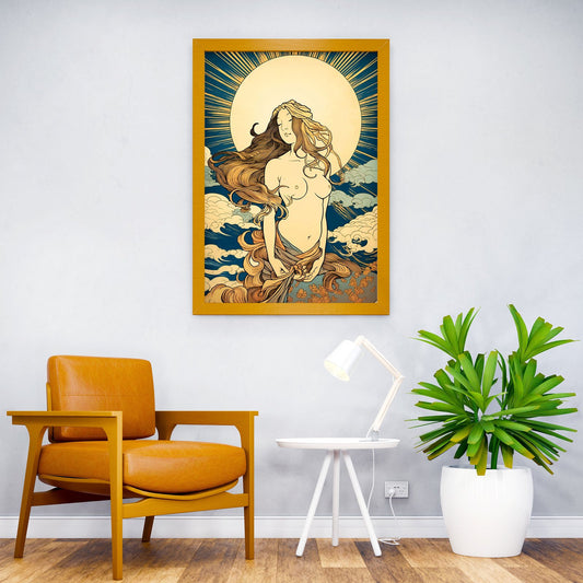 Hathor Goddess Of Beauty Asian Style Poster | Wall Art for Home & Office | High-Quality Print - High-Quality Visual Display