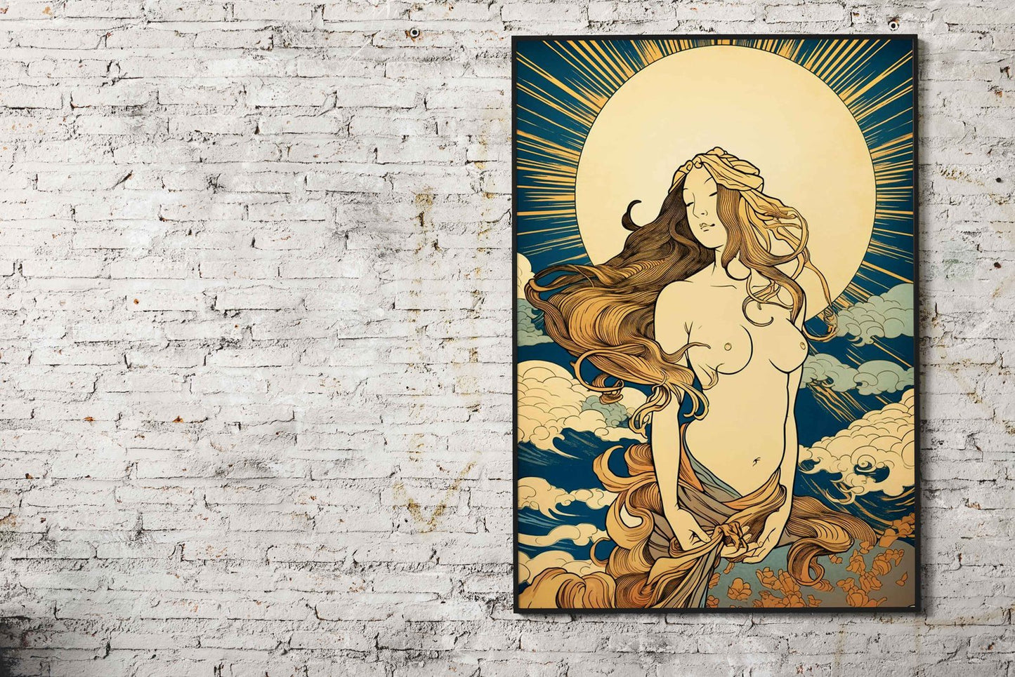 Hathor Goddess Of Beauty Asian Style Poster | Wall Art for Home & Office | High-Quality Print
