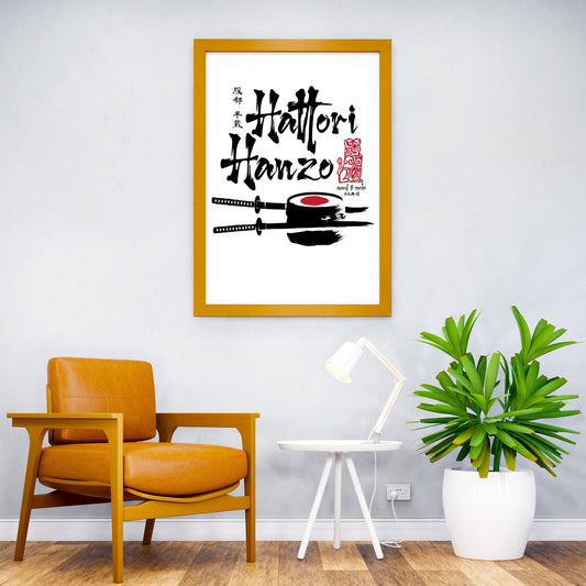 Hattori Hanzo sword and sushi Asian Style Poster | Wall Art for Home & Office | High-Quality Print - High-Quality Visual Display