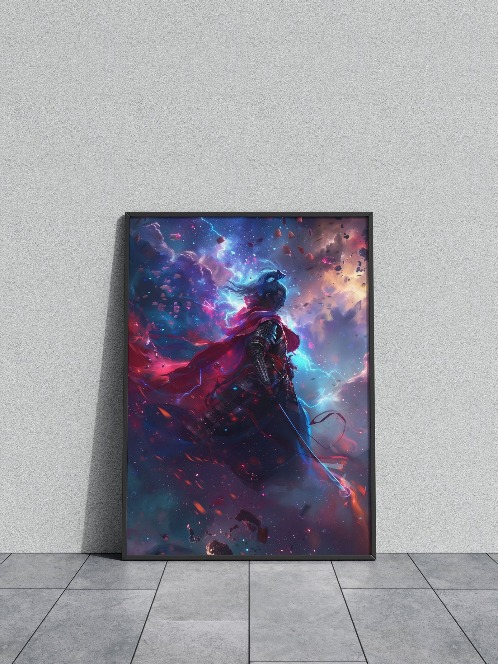 Heavenly Samurai Asian Style Poster | Wall Art for Home & Office | High-Quality Print - High-Quality Visual Display