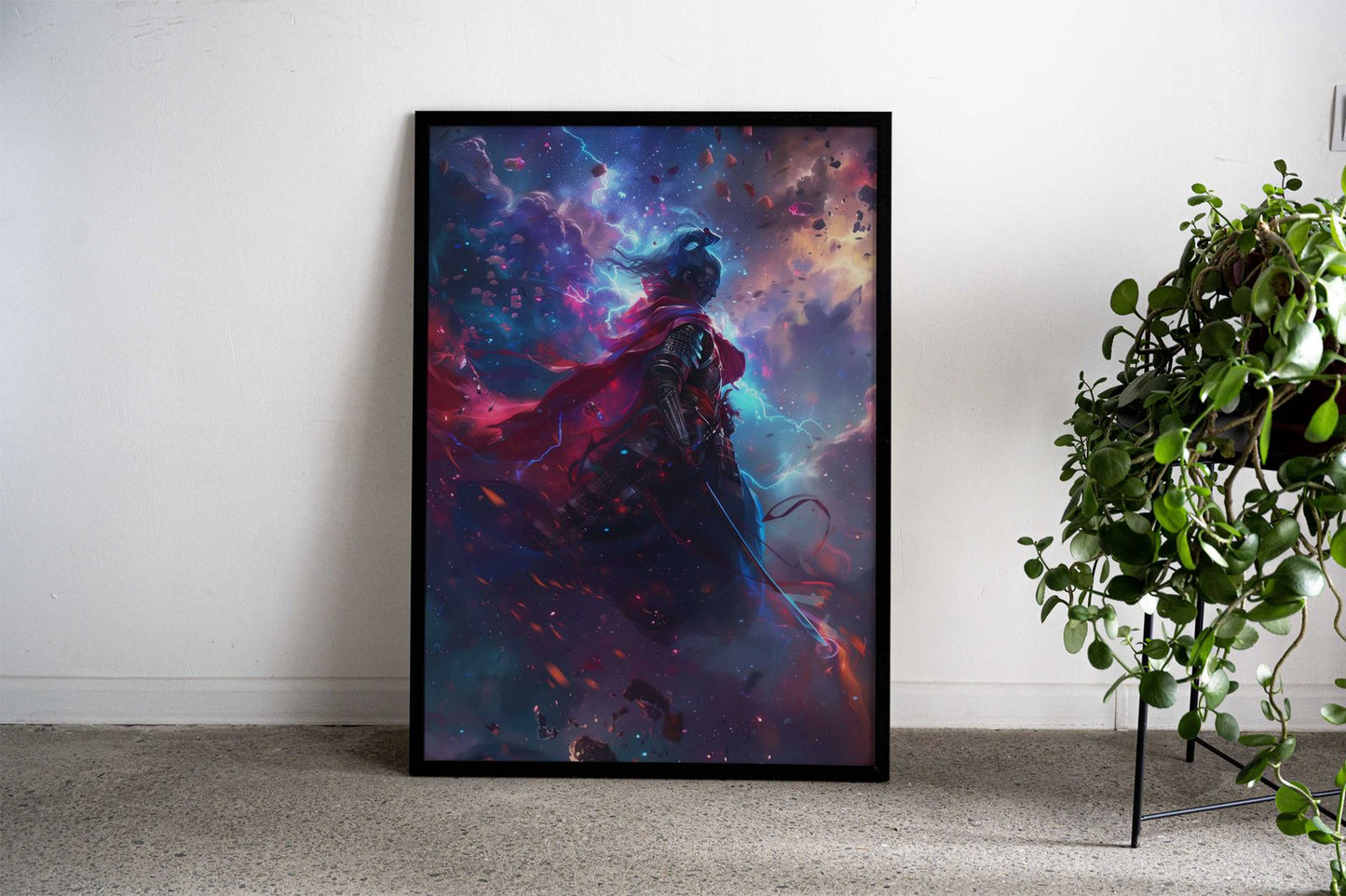 Heavenly Samurai Asian Style Poster | Wall Art for Home & Office | High-Quality Print - High-Quality Visual Display