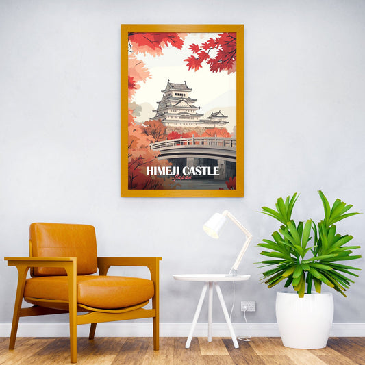 Himeji Castle Japan Asian Style Poster | Wall Art for Home & Office | High-Quality Print - High-Quality Visual Display