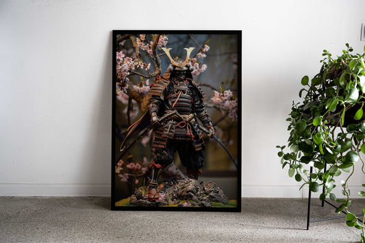 Historic Samurai Miniature Asian Style Poster | Wall Art for Home & Office | High-Quality Print - High-Quality Visual Display