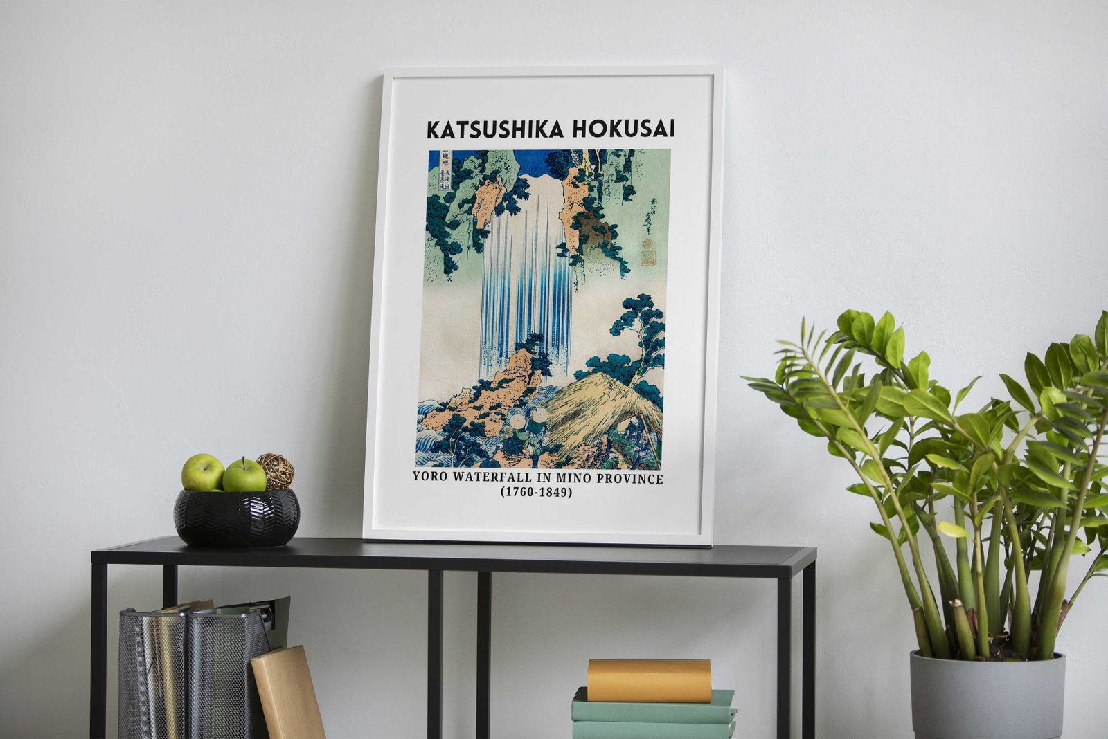 Hokusai Waterfall Asian Style Poster | Wall Art for Home & Office | High-Quality Print - High-Quality Visual Display