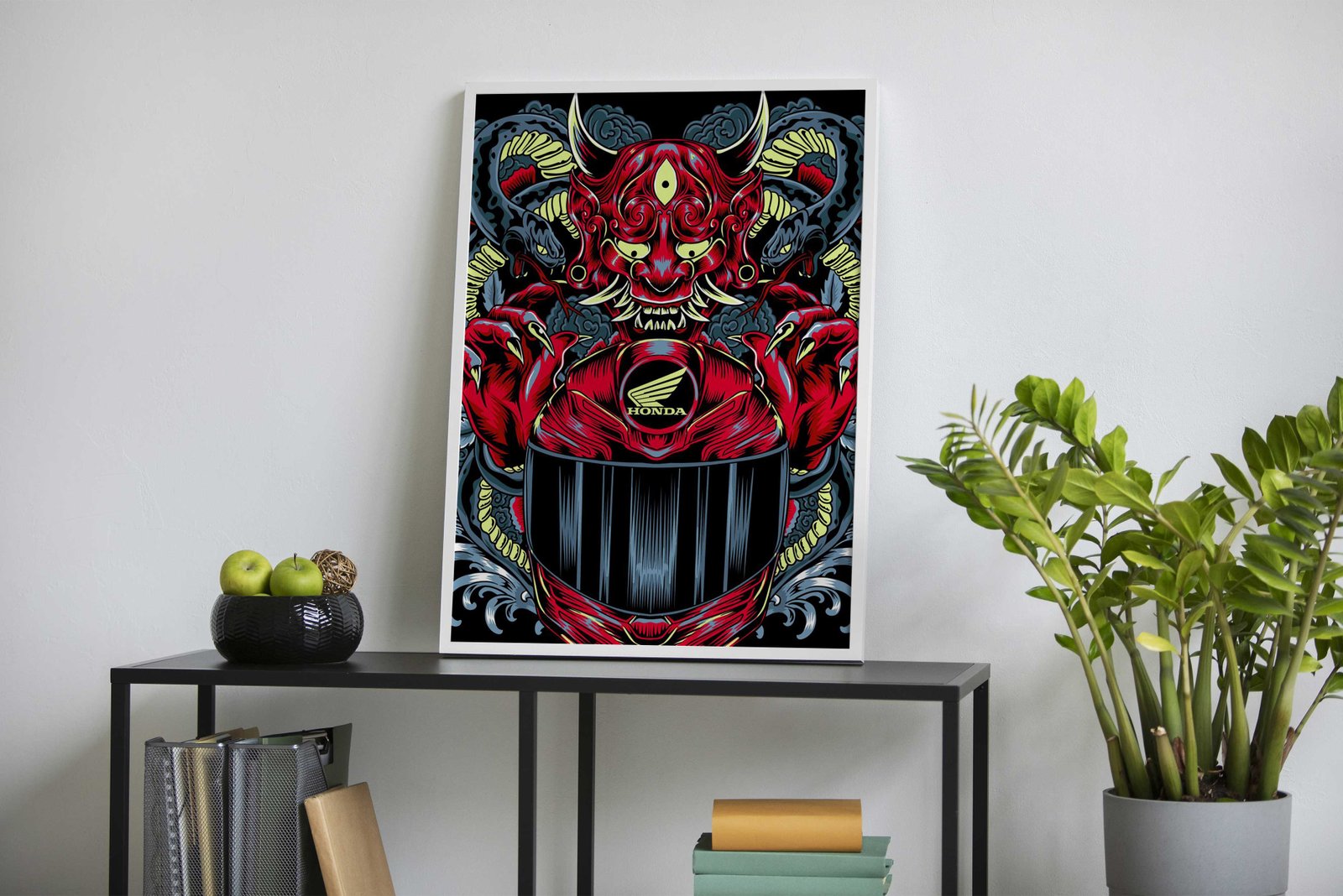 Honda Motorcycle Demon Asian Style Poster | Wall Art for Home & Office | High-Quality Print - High-Quality Visual Display