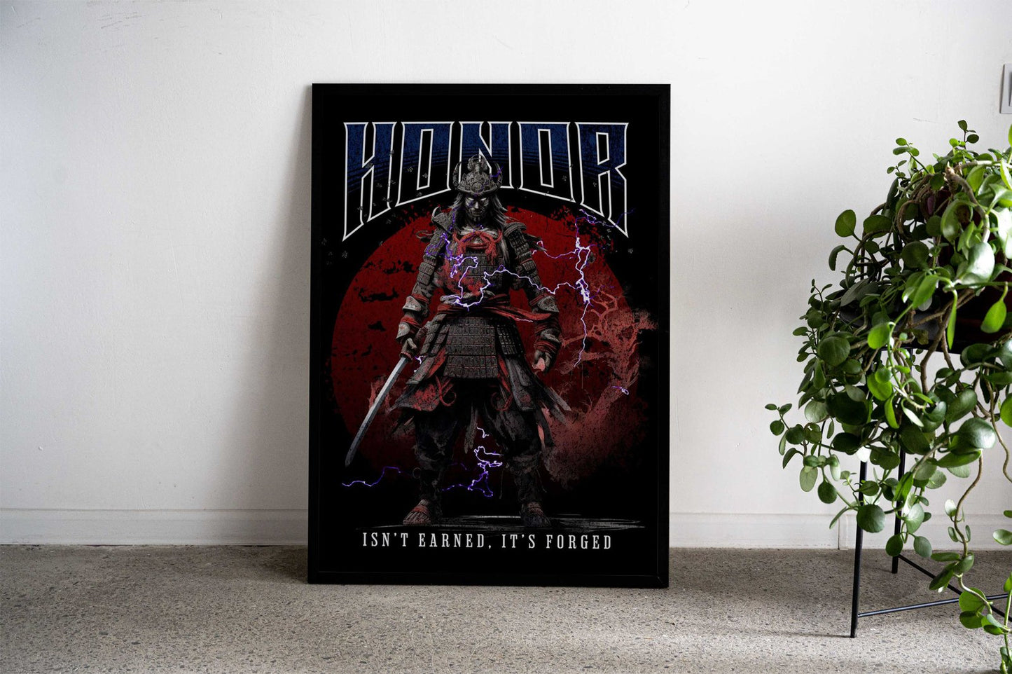 Honor Samurai Asian Style Poster | Wall Art for Home & Office | High-Quality Print - High-Quality Visual Display