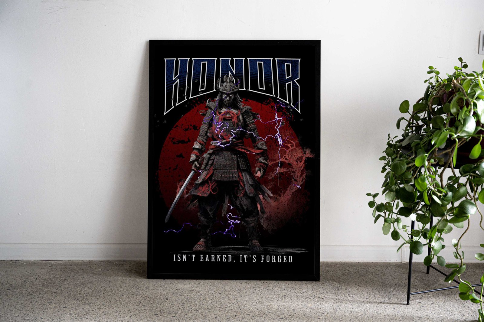 Honor Samurai Asian Style Poster | Wall Art for Home & Office | High-Quality Print - High-Quality Visual Display