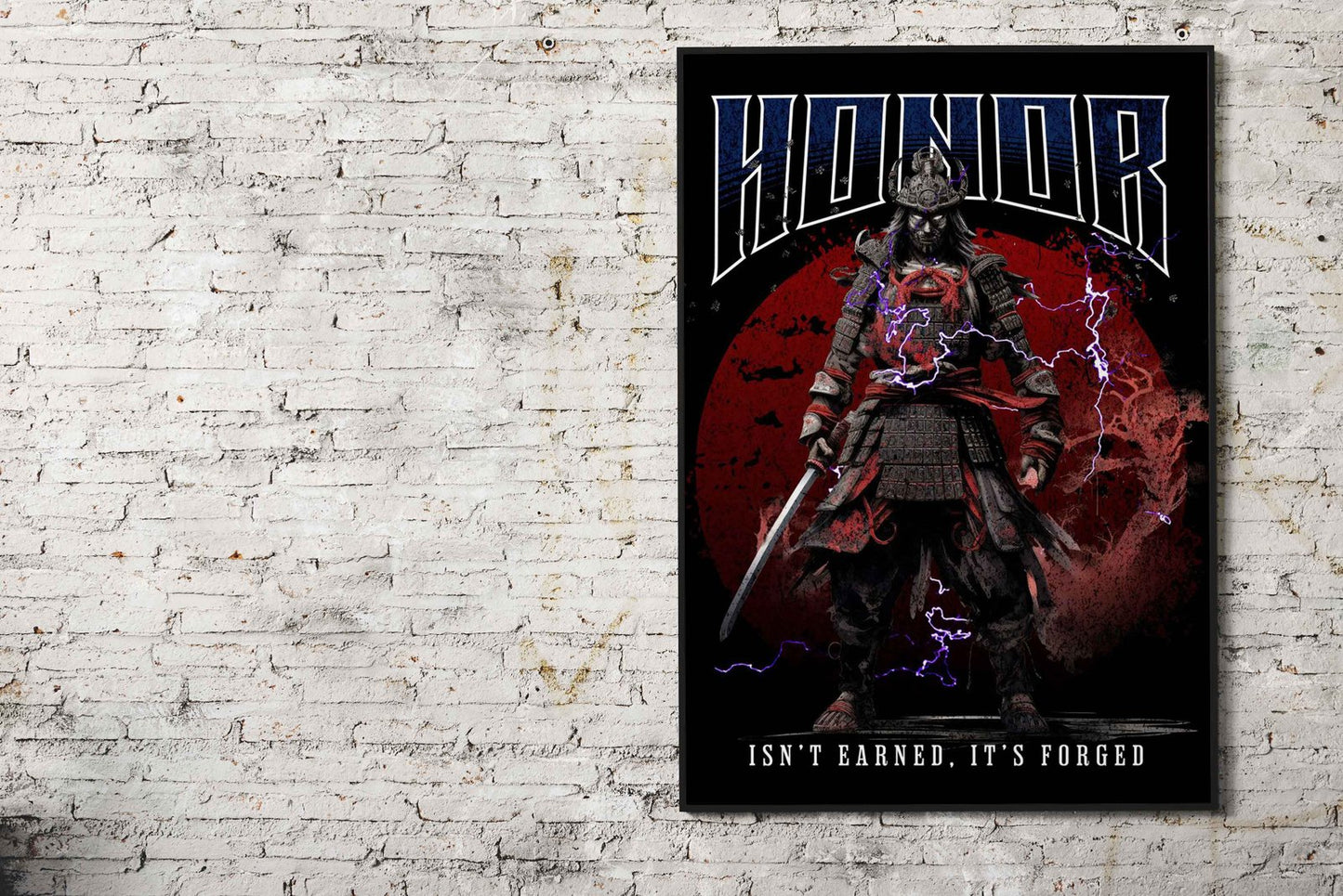 Honor Samurai Asian Style Poster | Wall Art for Home & Office | High-Quality Print - High-Quality Visual Display