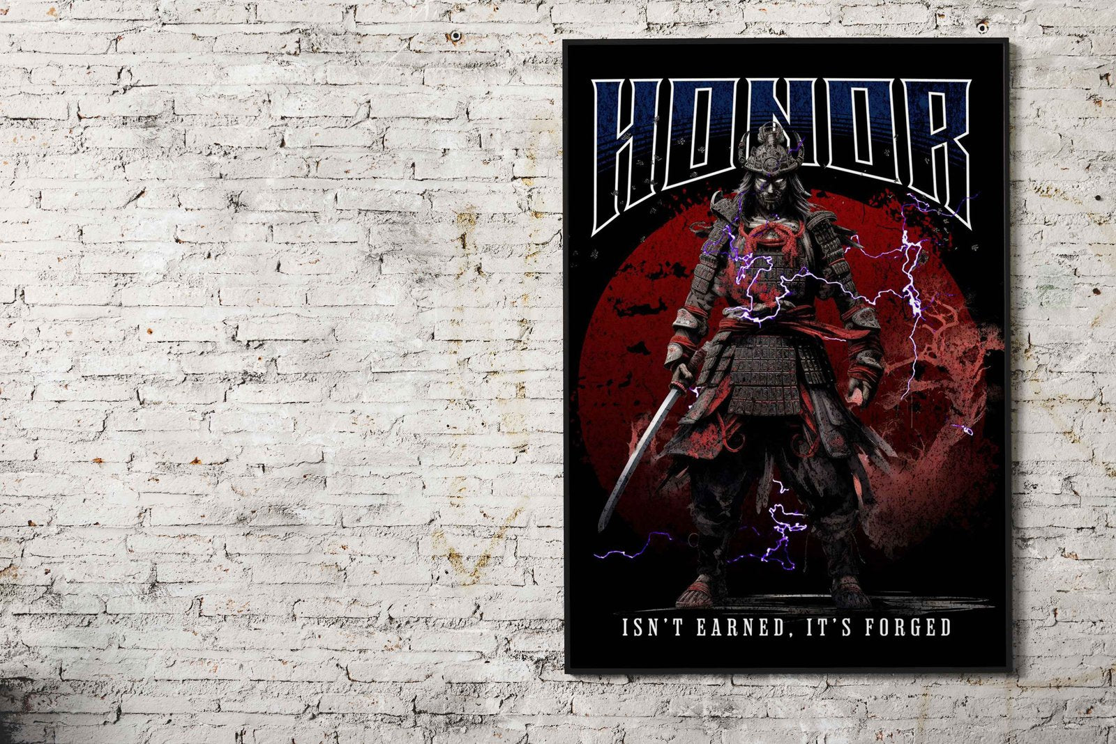 Honor Samurai Asian Style Poster | Wall Art for Home & Office | High-Quality Print - High-Quality Visual Display