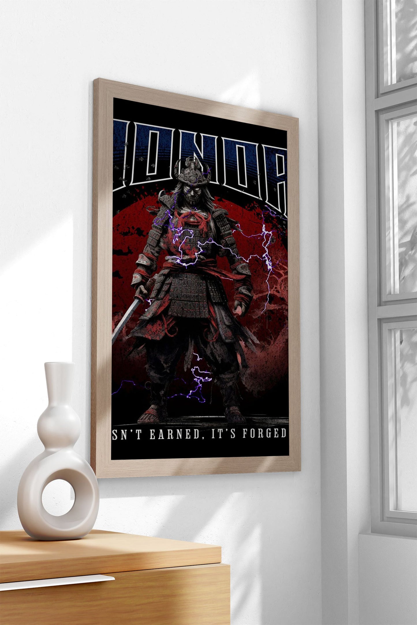 Honor Samurai Asian Style Poster | Wall Art for Home & Office | High-Quality Print - High-Quality Visual Display