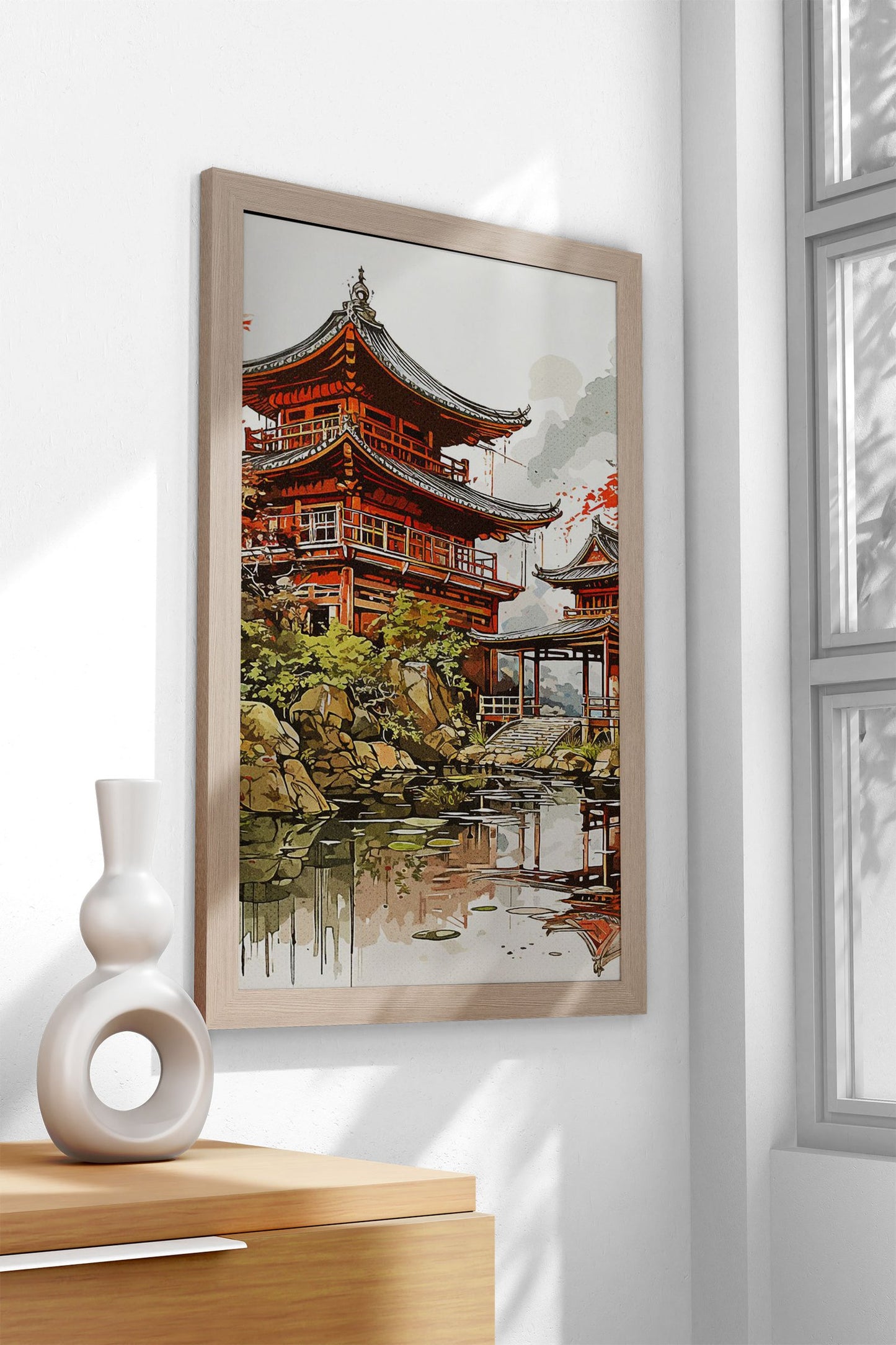 House in Japan Asian Style Poster | Wall Art for Home & Office | High-Quality Print
