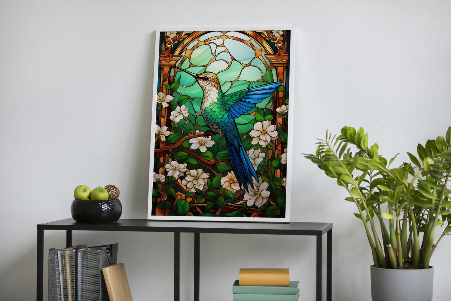 Hummingbird Kintsugi Art Asian Style Poster | Wall Art for Home & Office | High-Quality Print
