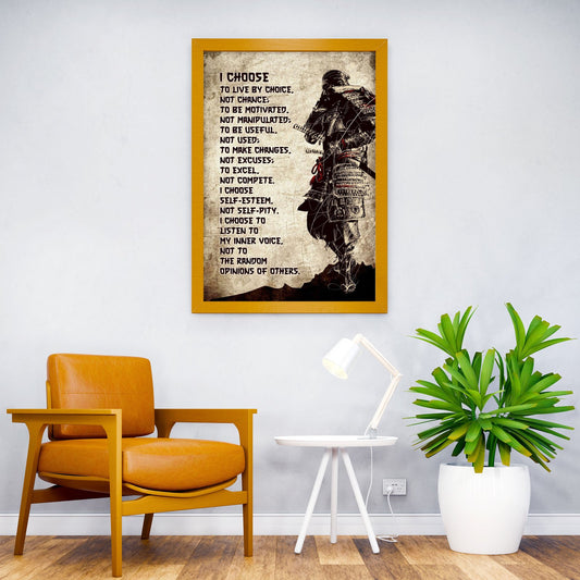 I Choose my live Choice Asian Style Poster | Wall Art for Home & Office | High-Quality Print - High-Quality Visual Display