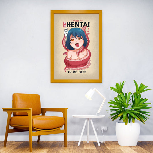 I Paused My Hentai Asian Style Poster | Wall Art for Home & Office | High-Quality Print - High-Quality Visual Display