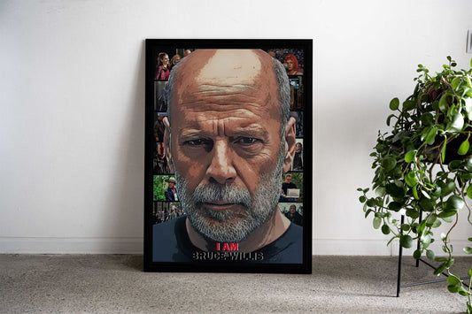 I am Bruce Willis Asian Style Poster | Wall Art for Home & Office | High-Quality Print - High-Quality Visual Display