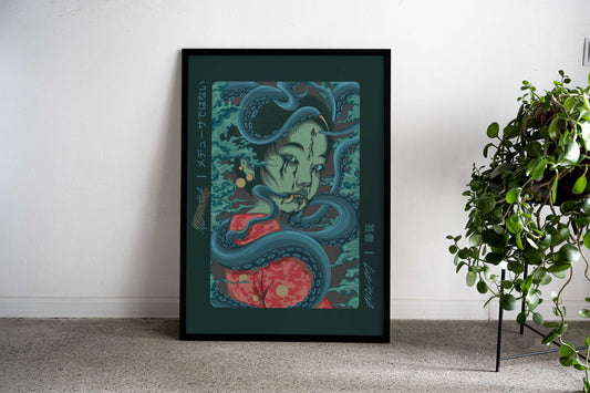 I am Geisha NOT Medusa Asian Style Poster | Wall Art for Home & Office | High-Quality Print - High-Quality Visual Display