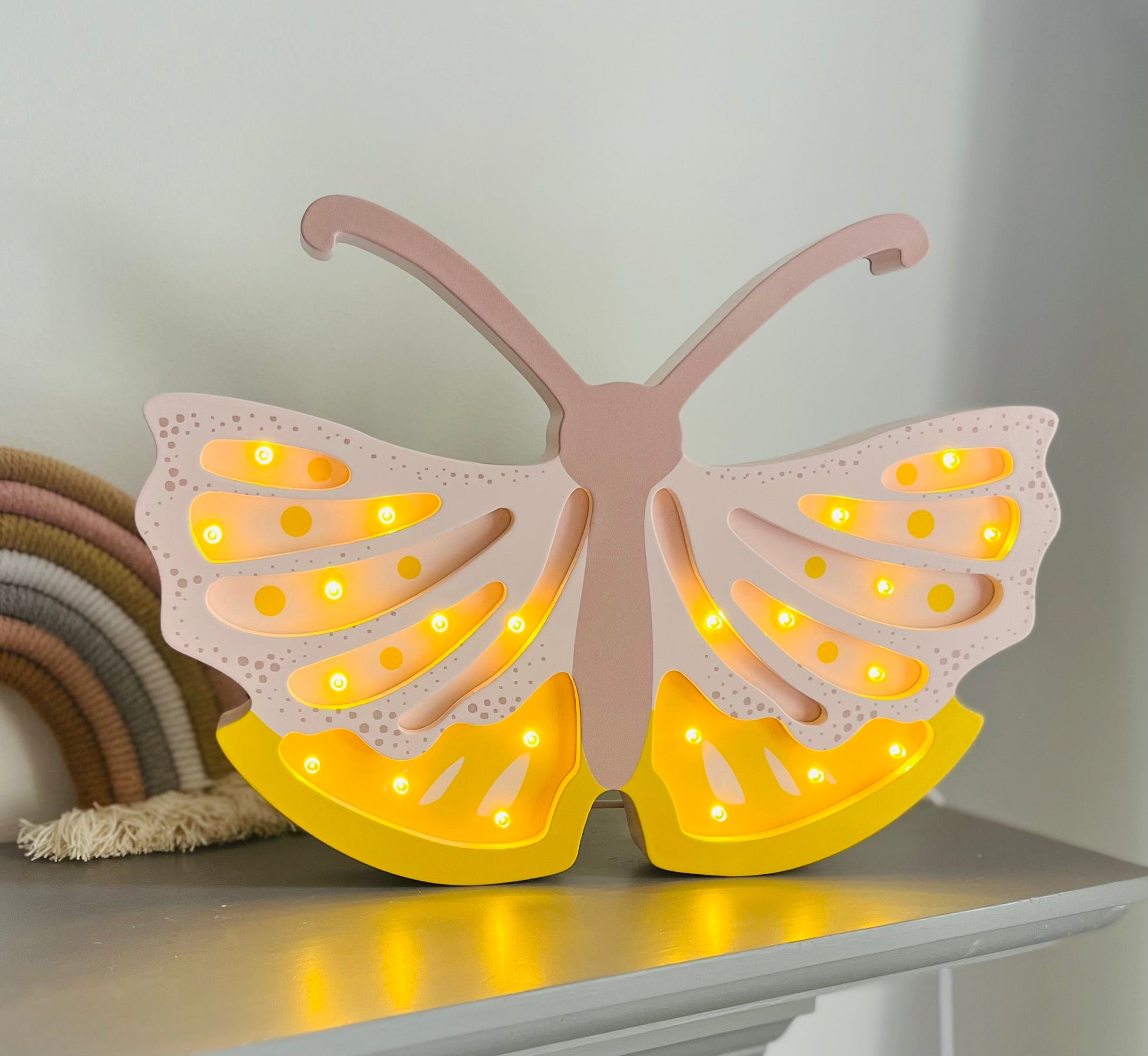 Charming Butterfly Light - Unique Wall Decal by Wonderwallsboutique