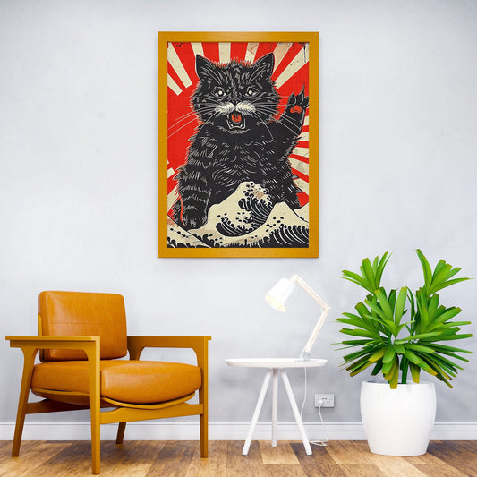 Iconic Cat Of Japan Asian Style Poster | Wall Art for Home & Office | High-Quality Print - High-Quality Visual Display