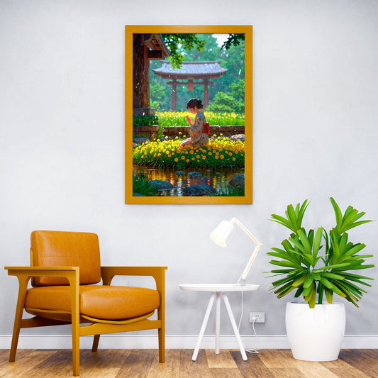 In the Field of Dandelions Asian Style Poster | Wall Art for Home & Office | High-Quality Print - High-Quality Visual Display