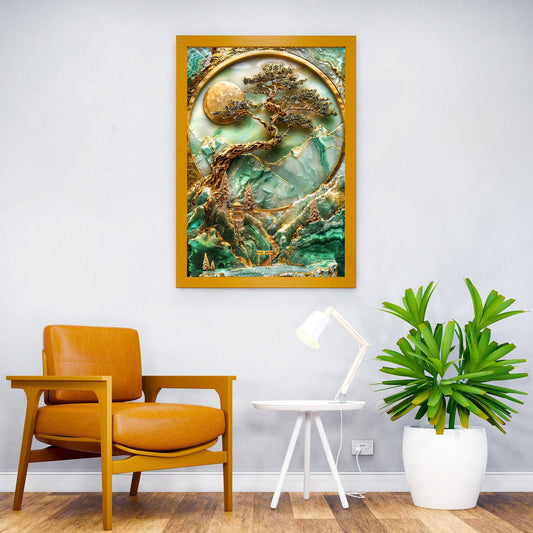 Inari's Sacred Grove Kintsugi Art Asian Style Poster | Wall Art for Home & Office | High-Quality Print - High-Quality Visual Display