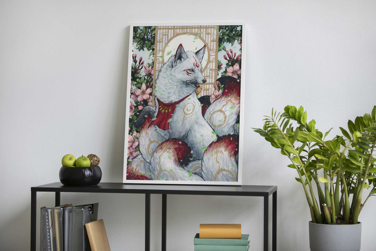 Inaris Kitsune Asian Style Poster | Wall Art for Home & Office | High-Quality Print - High-Quality Visual Display