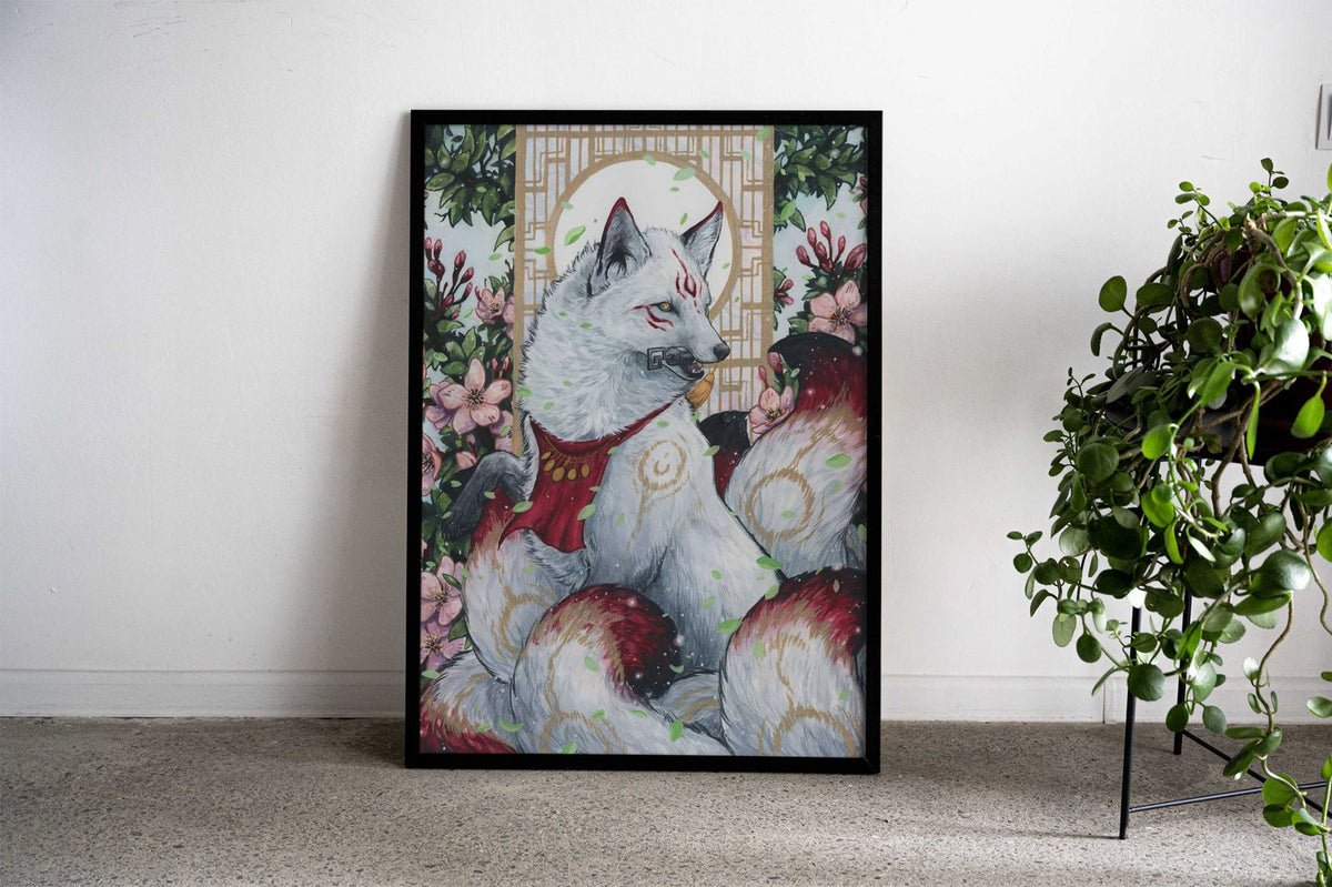 Inaris Kitsune Asian Style Poster | Wall Art for Home & Office | High-Quality Print - High-Quality Visual Display