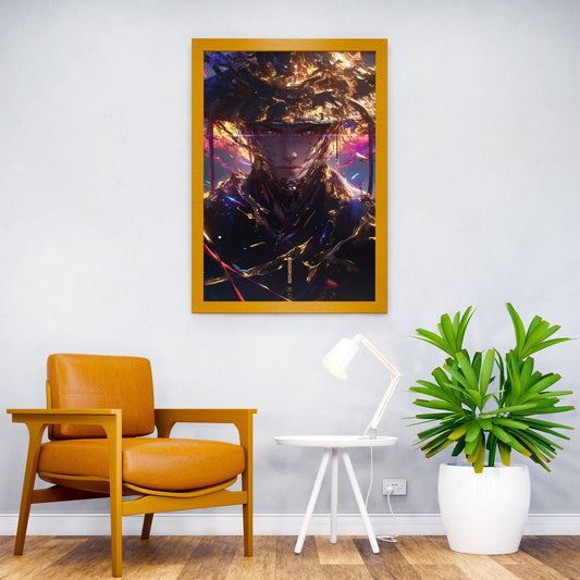 Inferno Samurai Vision Asian Style Poster | Wall Art for Home & Office | High-Quality Print - High-Quality Visual Display