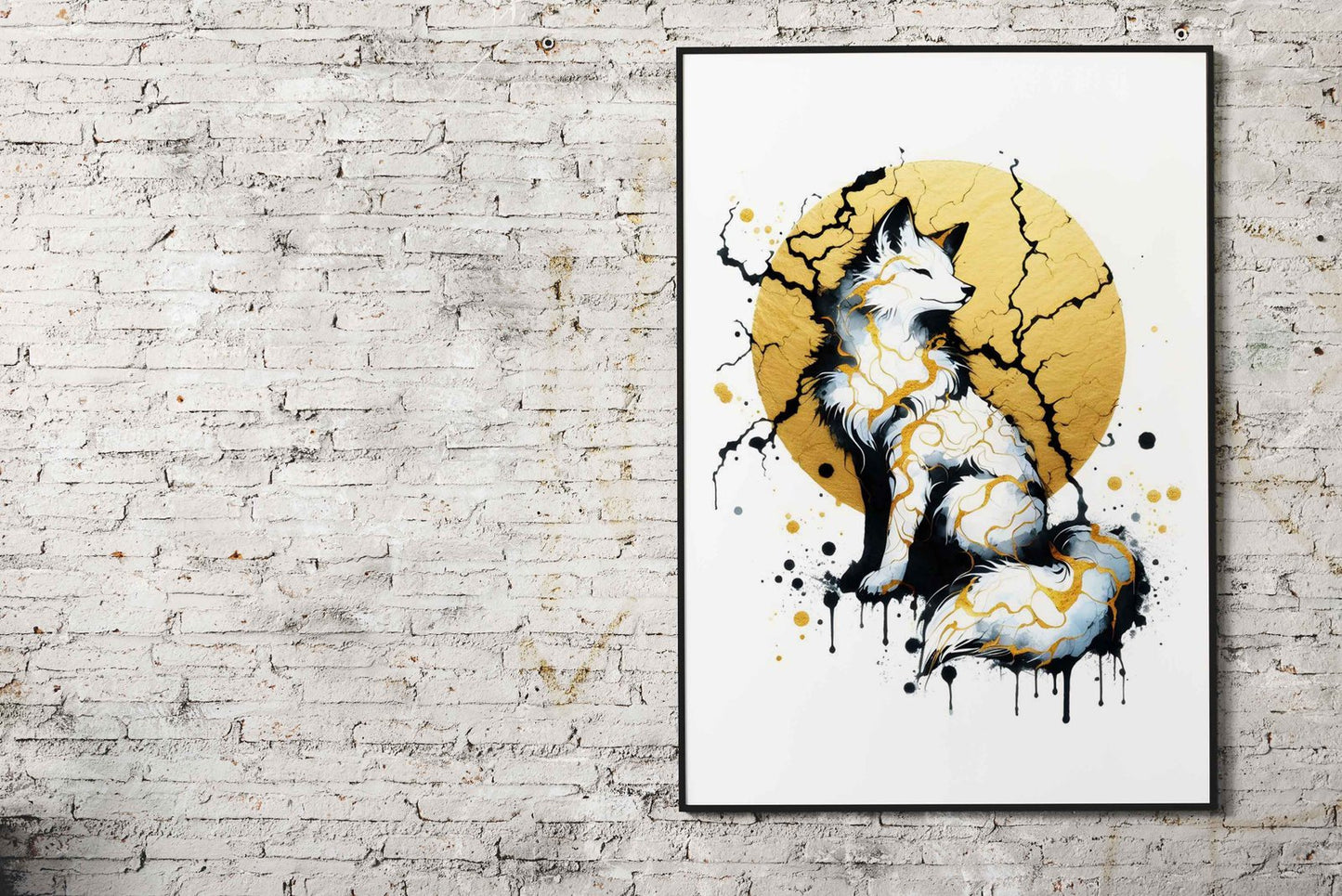 Ink Kitsune Asian Style Poster | Wall Art for Home & Office | High-Quality Print
