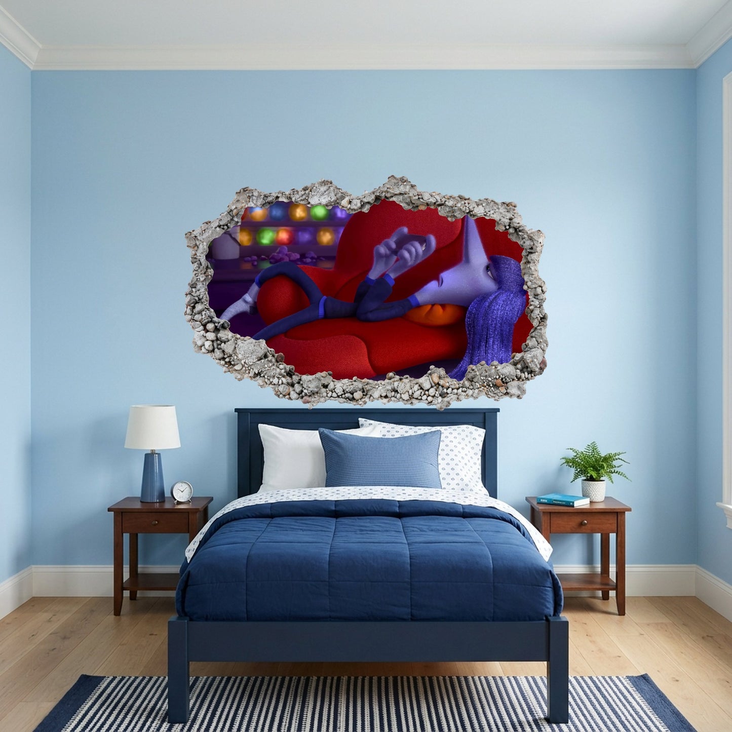 Inside Out 2 Disney Pixar Nursery Wall Art 3D Smashed Wall Decal 323
