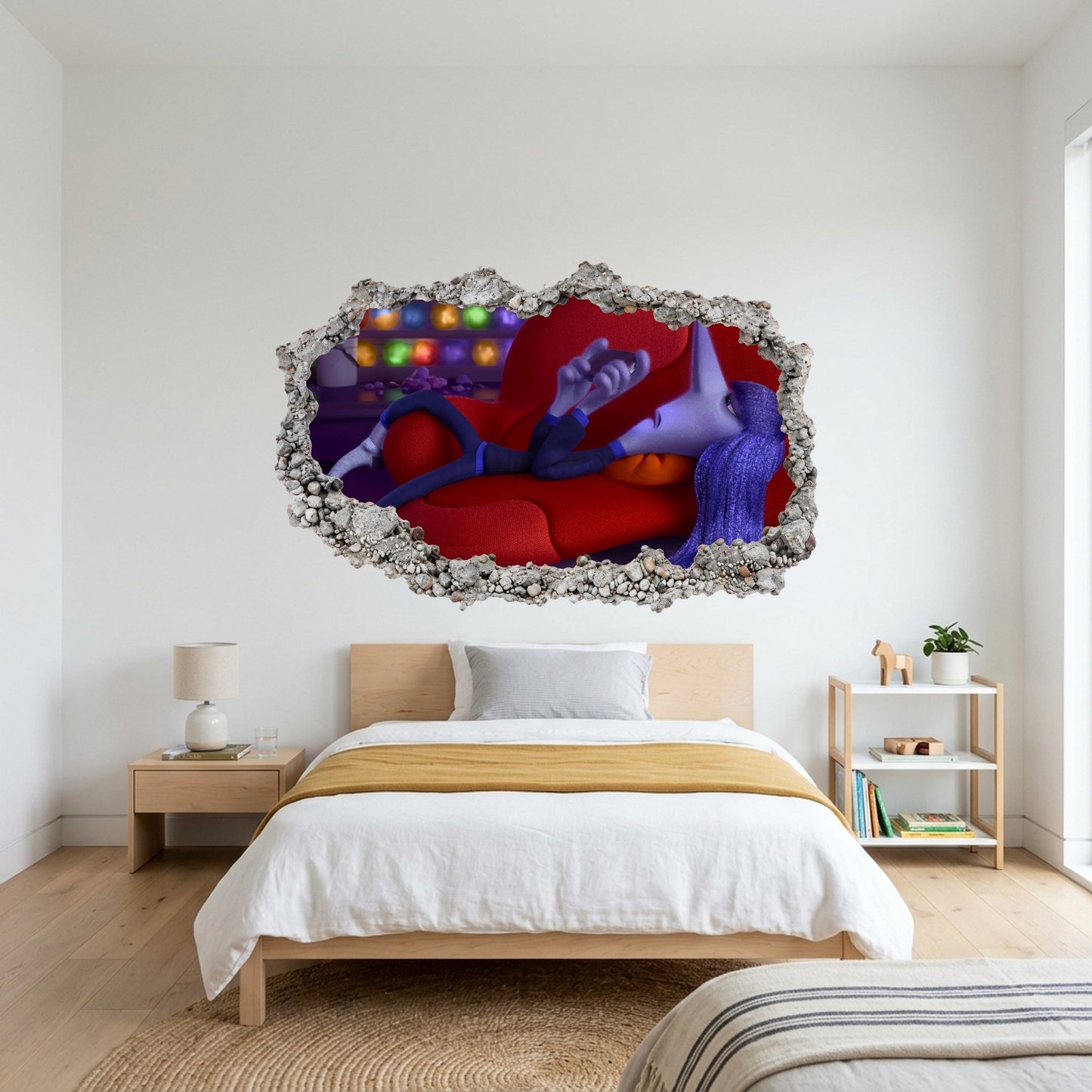 Inside Out 2 Disney Pixar Nursery Wall Art 3D Smashed Wall Decal 323