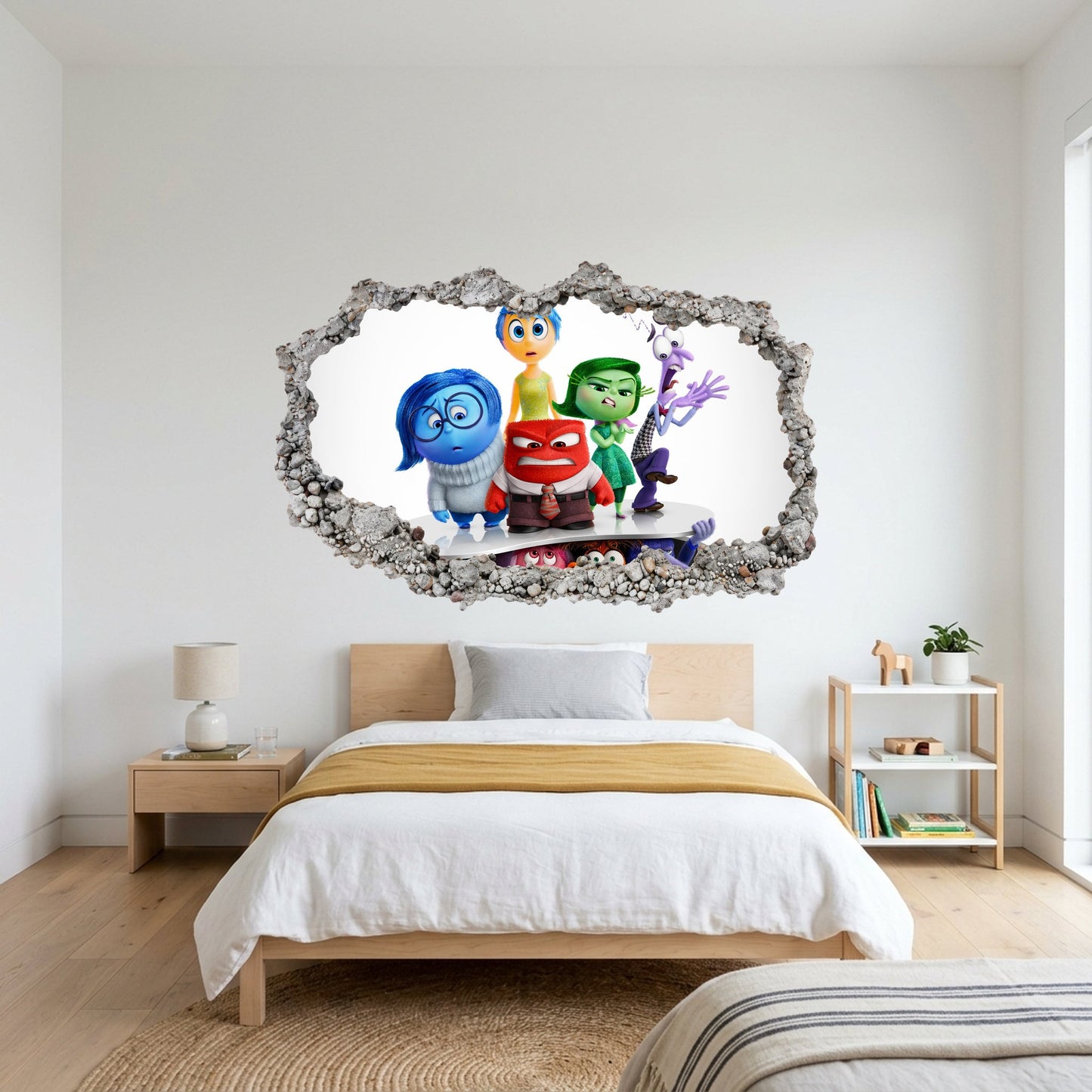 Inside Out 2 Disney Pixar Vinyl Mural Smashed Brick Decal 289