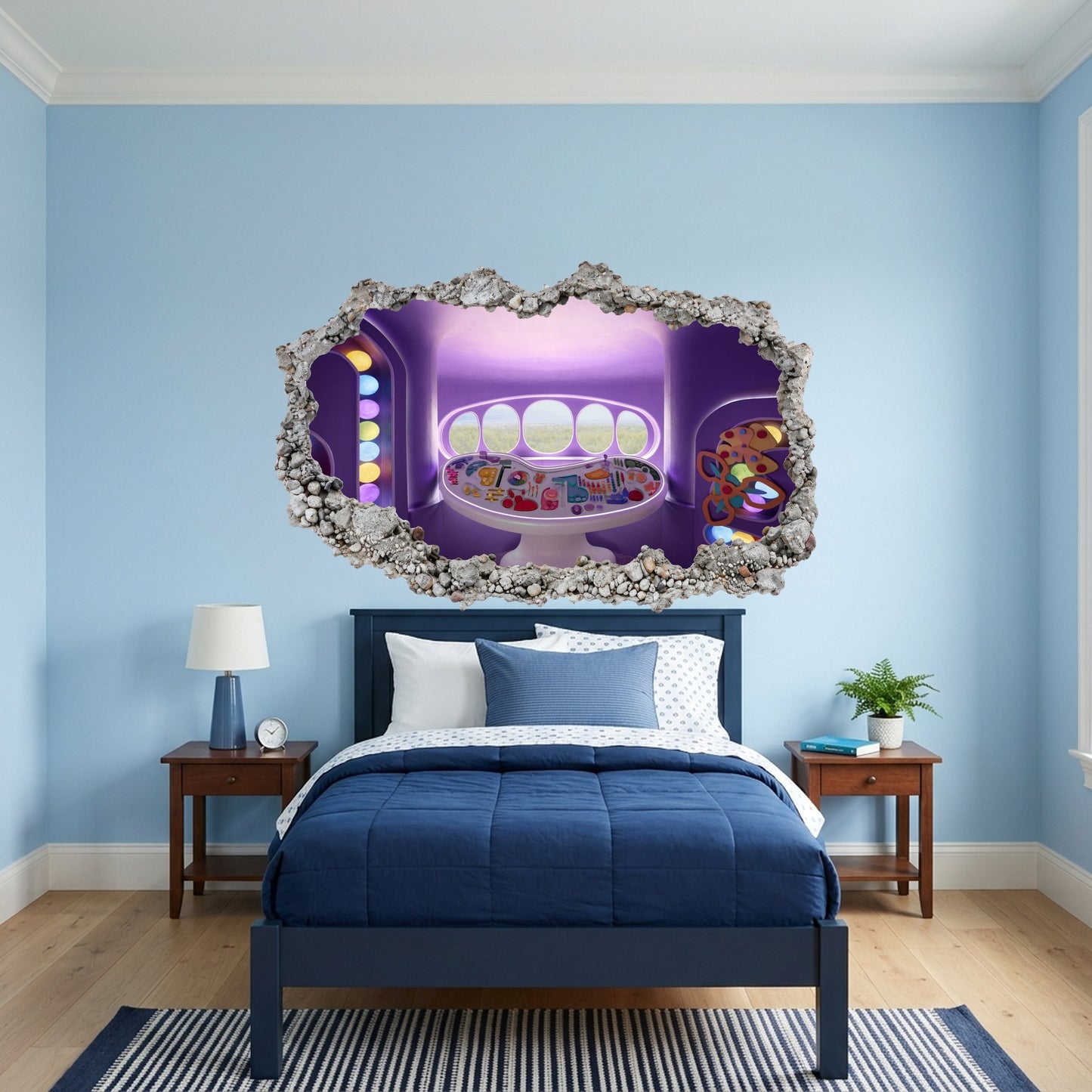 Inside Out 2 Movie Emotions 3D Effect Sticker Bedroom Decor 302
