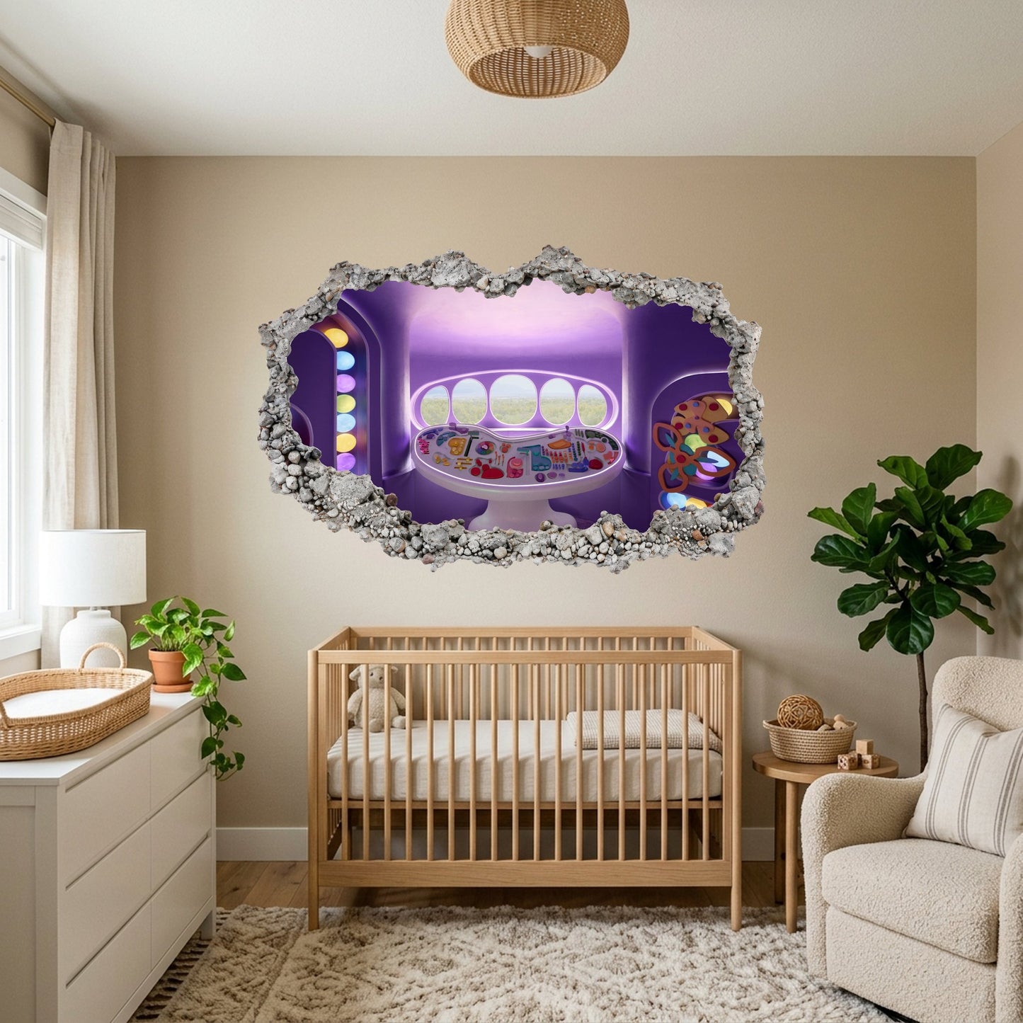 Inside Out 2 Movie Emotions 3D Effect Sticker Bedroom Decor 302
